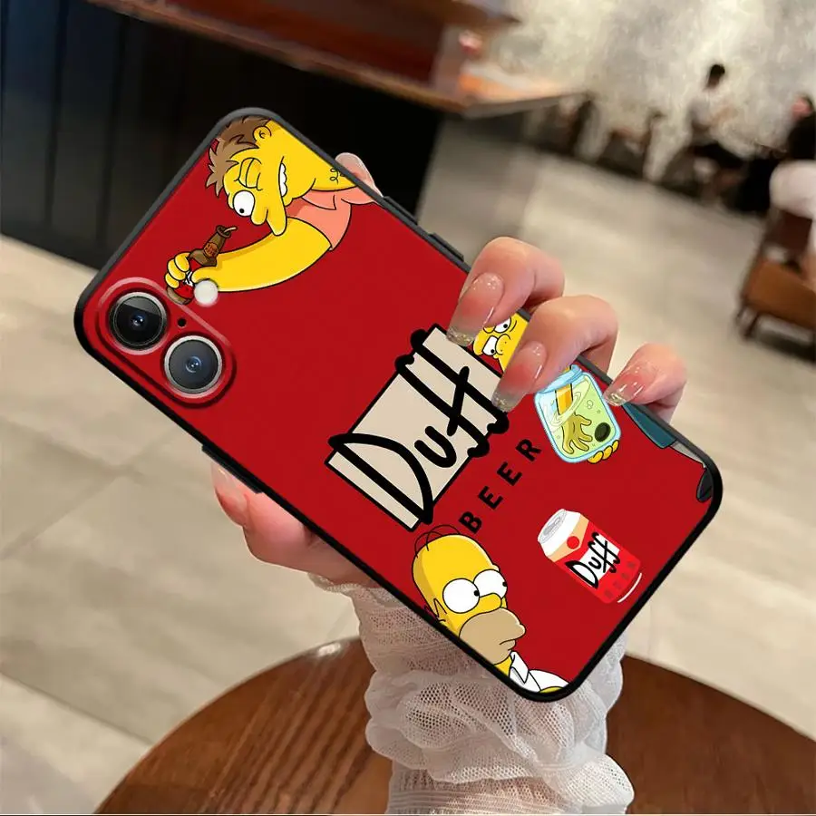 Cartoon Simpson Soft Back Phone Cover