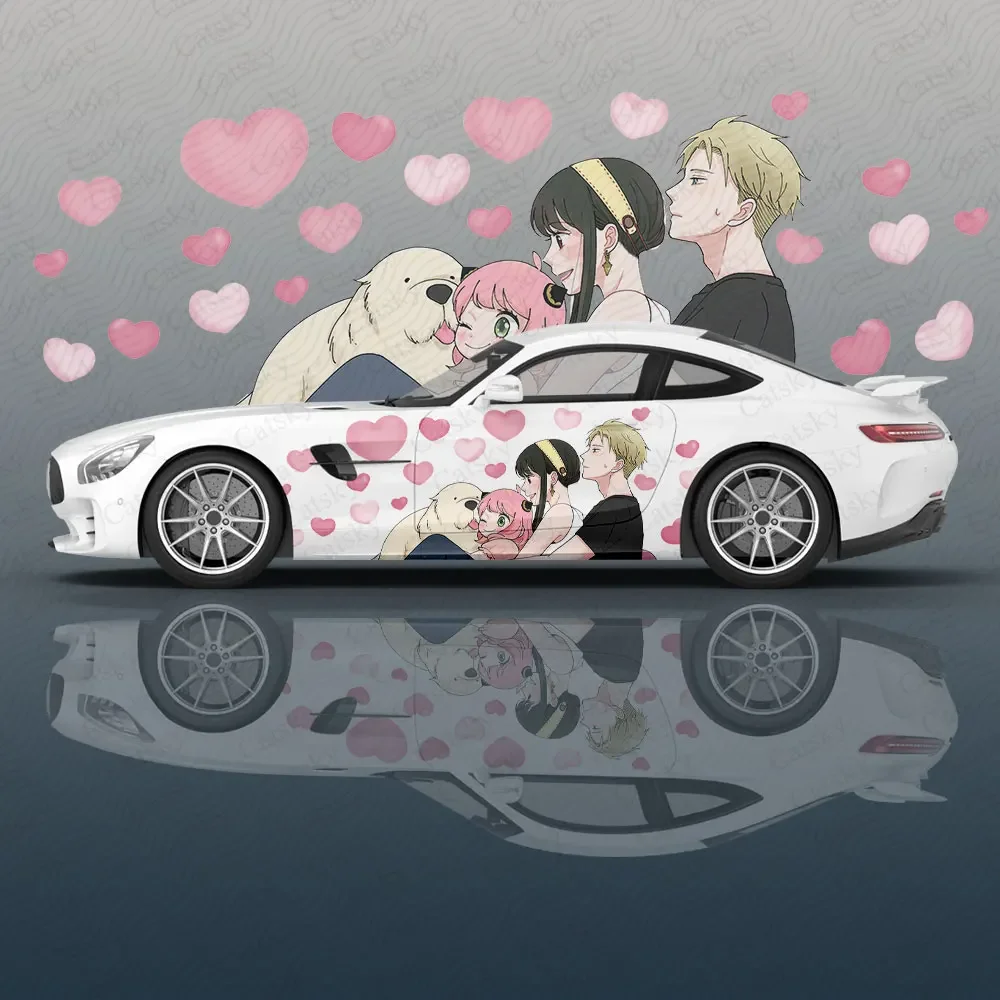 

Spy × Family Anime Car Decal Flower Vinyl Car Stickers SUV Side Graphics Decals, Universal Size, Vehicle Body-Decals