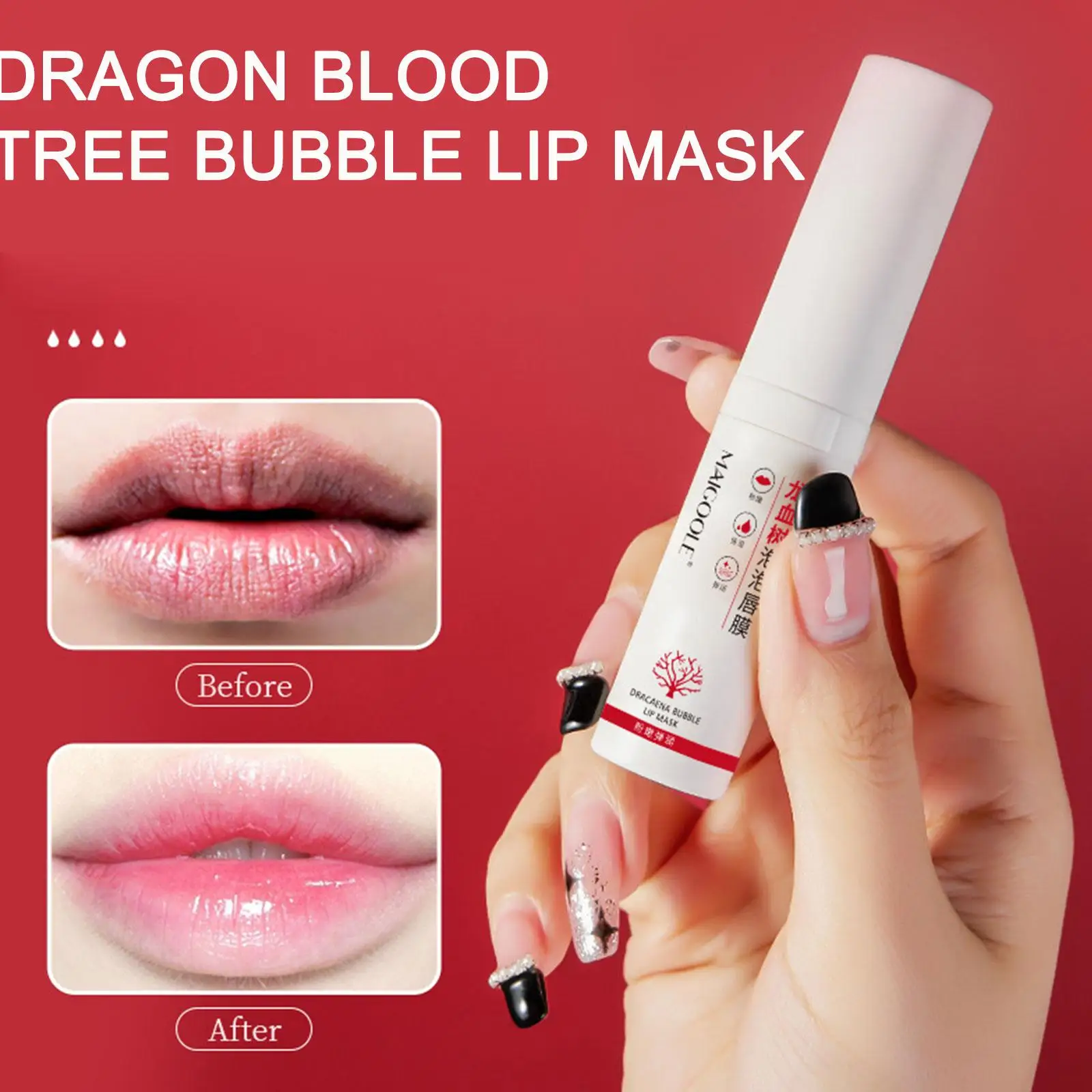 

Bubble Lip Mask Dragon Blood Tree Bubble Gentle Exfoliation Moisturizing Lip Lipstick Tender Scrub Polish Care Lip Lip Natu Z6P1