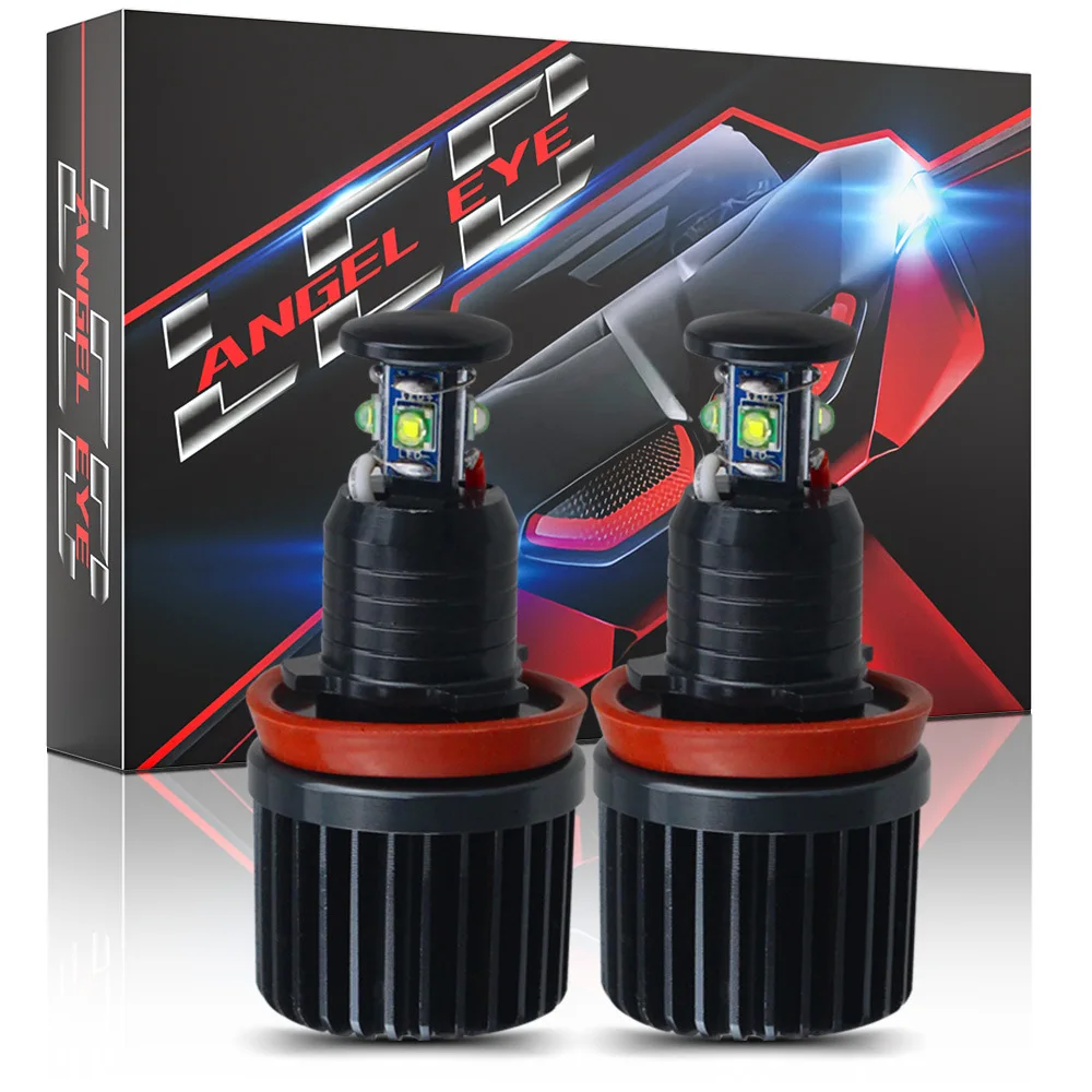 2 Pezzi Angel Eyes H8 80W Cree 8Led Per Bmw Bmw E91/E92/E93/X5/X6/Fari