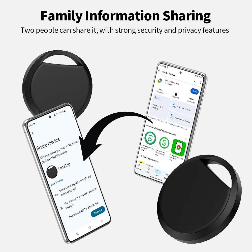 Universal Smart Tag Tracker for Easy Location of Keys, Wallets, and Pets