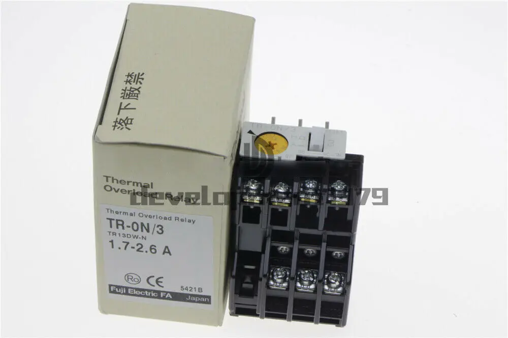 

1PCS NEW FUJI Thermal Overload Relay TR-ON/3 TR-0N/3 1.7-2.6A