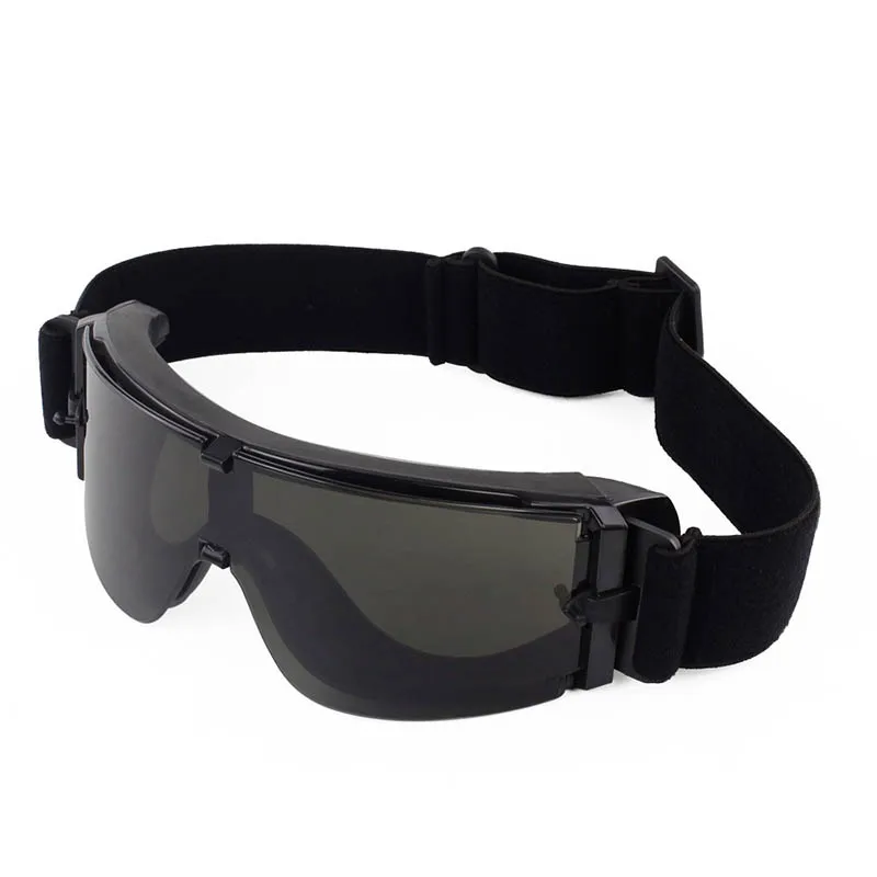 Tactical Goggles 1/3 Lens Windproof Dustproof Shooting Motocross Motorcycle Mountaineering Glasses Safe Protection