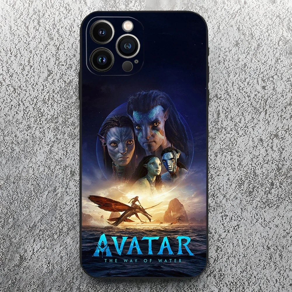 Avatar The Way of Water Black Soft Silicone Phone Case