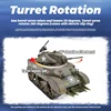 COOLBANK M5A1 U.S.A Stuart Light Tank Model 1/16 2.4G Military Vehicle Remote Control Crawler Tanks Children's Assembly Toy Gift 3
