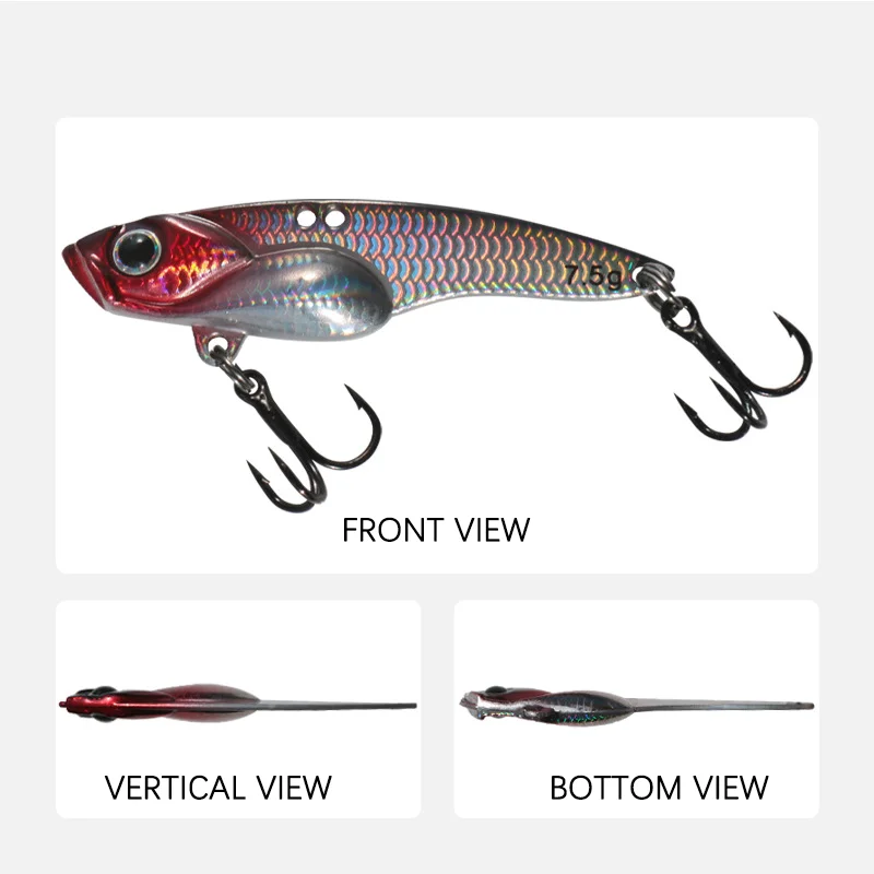 Quality VIB Fishing Lure jig 3.5-14g Artificial Blade Metal Sinking Spinner Vibration Bait Swimbait Pesca for Bass Pike Perch
