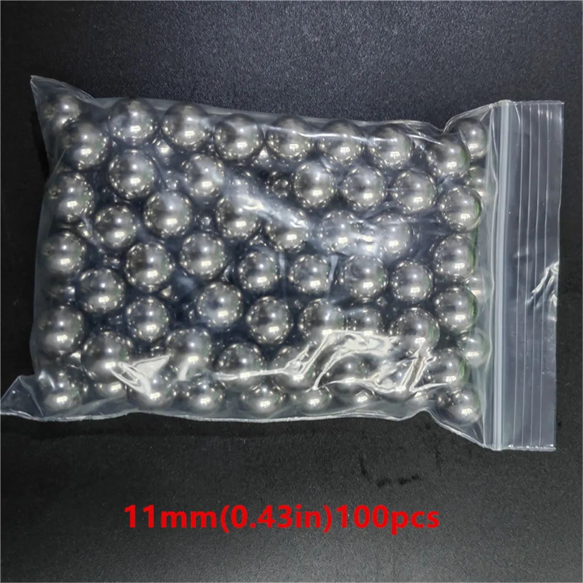 Steel Slingshot Steel Ball Slingshot Ammo 9mm/0.35in 9.5mm/0.37in 10mm/0.39in 11mm/0.43in High Carbon 100pcs1set