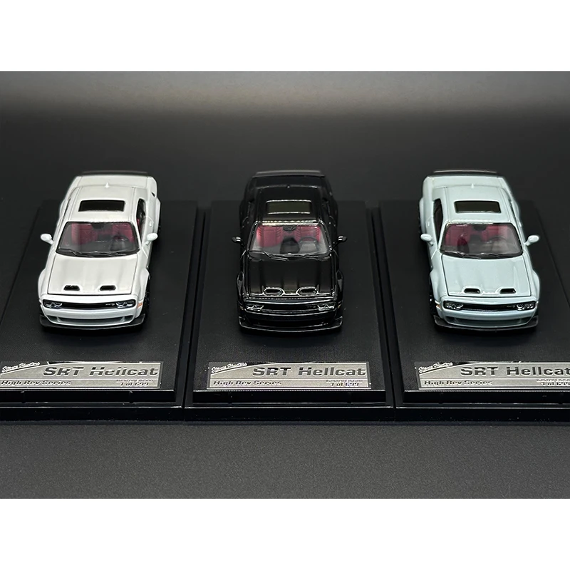 SH In Stock 1:64 SRT Hellcat Opened Hood Diecast Diorama Car Model Toys Stance Hunters 5