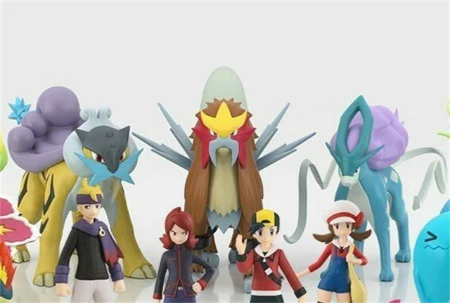 In Stock Bandai Pokemon Scale World Johto Region 1/20 Suicune Entei Raikou  Shokugan Original Genuine Anime Figure Model Toys - AliExpress