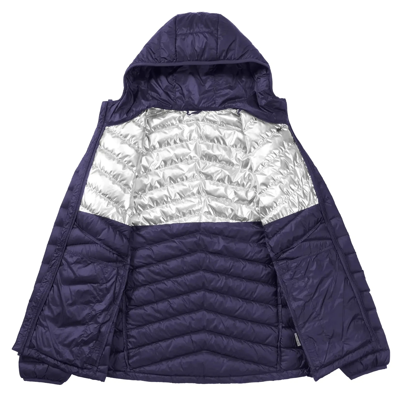 Men's GOLDEN CMAEL Packable Down Jackets Hooded Lightweight Puffer Insulated Winter Coat for Travel Outdoor Hiking