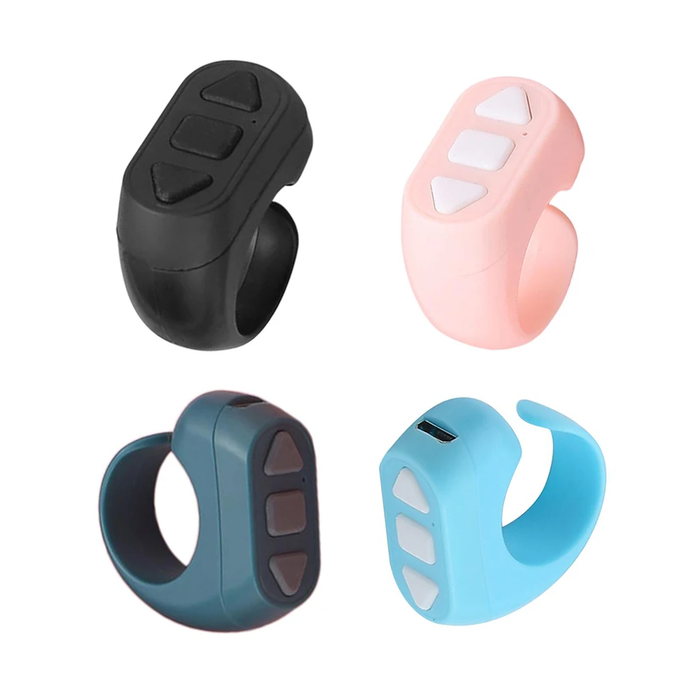 Description Picture 2 of itemRechargeable Wireless Bluetooth Shutter Release Button Mini Fingertip Ring Remote Control Phone Selfie Controller Self-Timer New