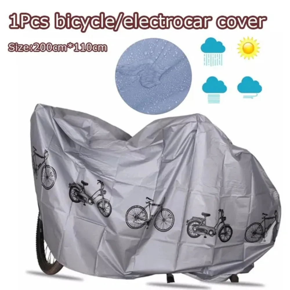1Pc Bicycle cover electric vehicle cover motorcycle rain dust sun protection sun shading motorcycle cover bicycle gear cover