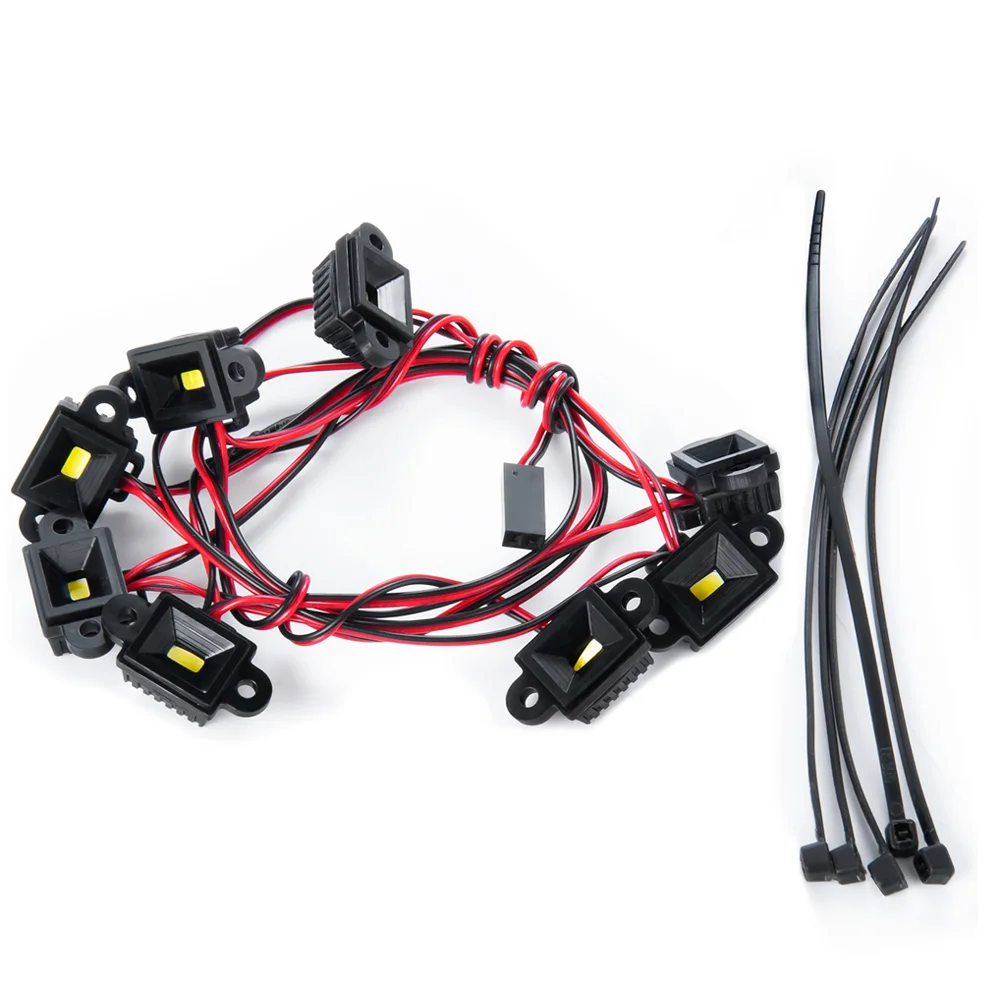 MIBIDAO RC Auto Rad Augenbraue Licht 4/8/10 LED Chassis Lichter Für 1/10 TRX4 TRX6 Dekoration Teile – Detail 1