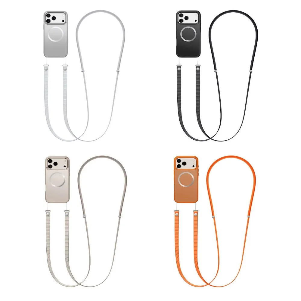 Premium Magnetic Crossbody Phone Case with Adjustable Neck Strap and Multi-functional Lanyard