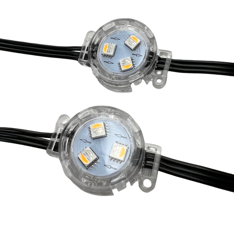 UCS2904/TM1814 IC RGBW Addressable LED Puck Pixel Light DC12V 30mm