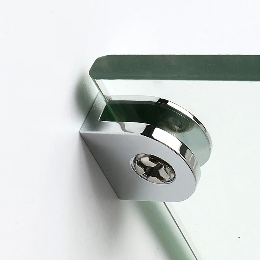 Glass Shelf Electroplated Replacement Simple Style Nonslip Heavy Duty Anti-rust Cabinet Display Case Clamp Holder glass shelf clamp holder