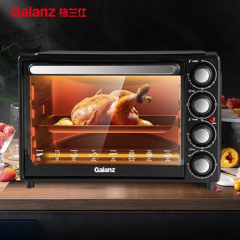Electric Oven 32L Household Oven Multifunctional Baking Cake Baking Bread Independent Temperature Control At Top And Bottom