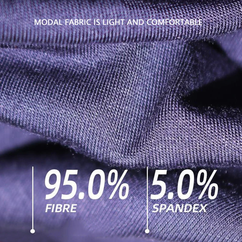 Plus size Men's underwear Cotton Modal high-waisted king-size boxer briefs comfortable breathable oversized underpants men gift