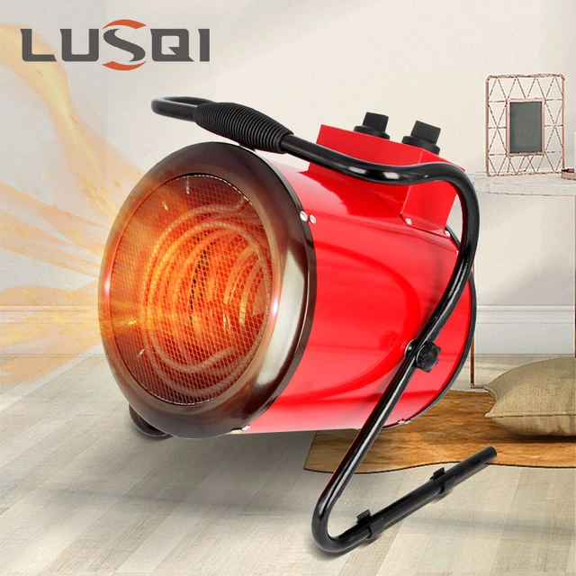 LUSQI 3/5/9KW Electric Heater High Power Blower Radiator Air Warmer Fast  Heat Cold/Hot