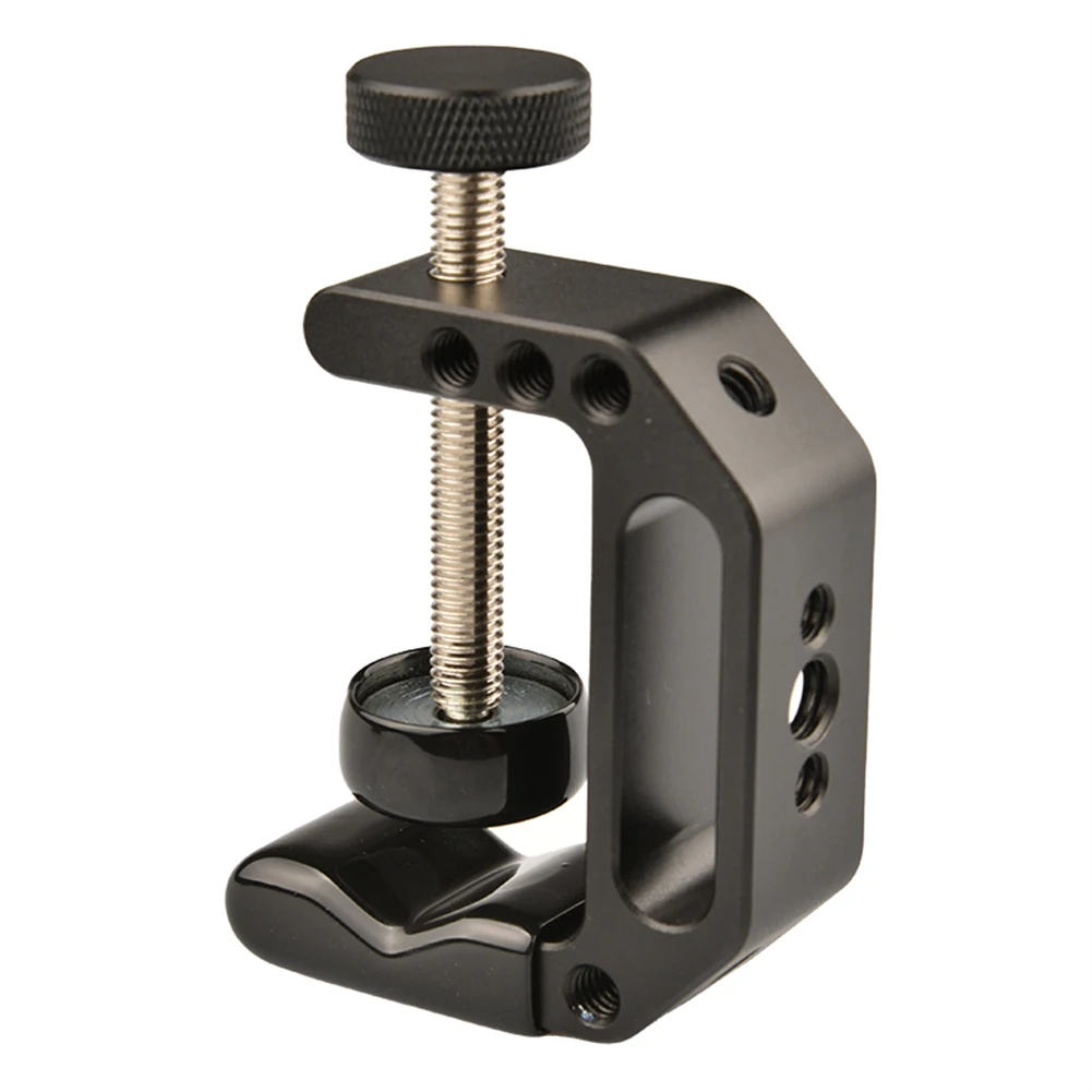 Heavy Duty G Clamp Mount Metal Super Clamp Desktop Camera Mount With 1/4" 3/8" Thread Holes For Monitor Camera camera tripod camera mount clamp camera tripod mount adapter
