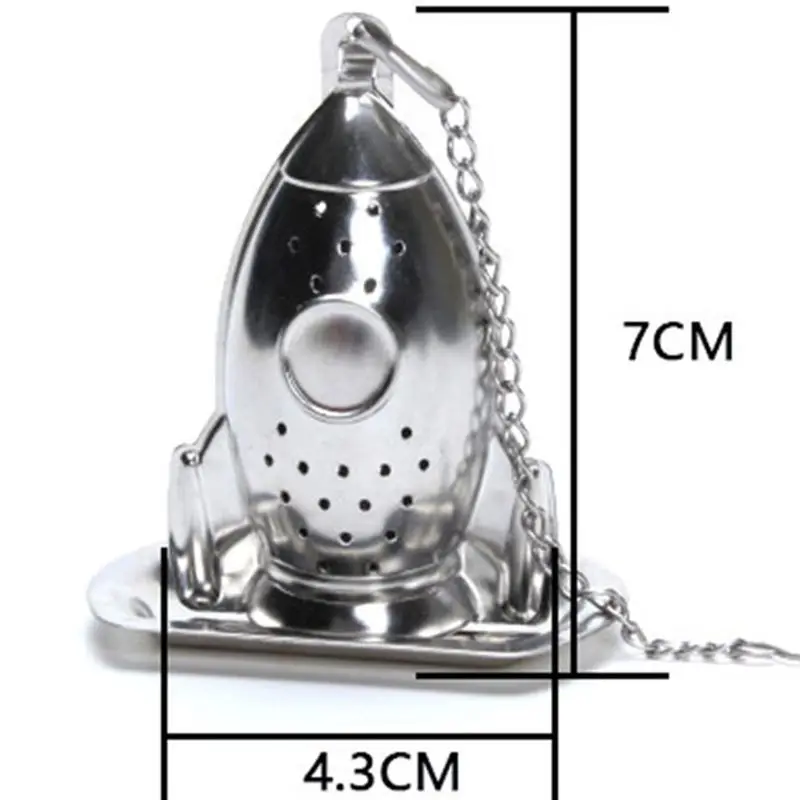 Creative Rocket Shaped Tea Strainers Stainless Steel Tea Leak Infuser Home Teaware Teas Maker, Kitchen Cooking Soup Tools