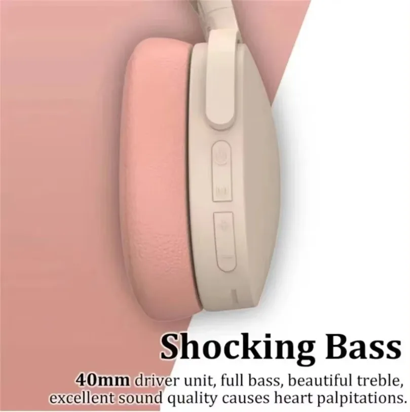 Bluetooth 5.0 Hifi Bass Wireless Headphones Earphone Foldable Headset Sport Headphone Game Fone Bluetooth Earbuds Noise Reductio 3