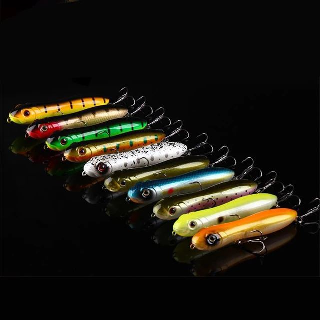 4in Fishing Spook Pencil Lure Floating Topwater Loud Noisy Bait for Catfish  - AliExpress
