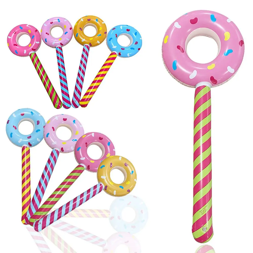 

2Pcs Inflatable Donut Lollipop Candyland Birthday Party Decorations Large Inflatable Candy Balloons Float for Kid Birthday Decor