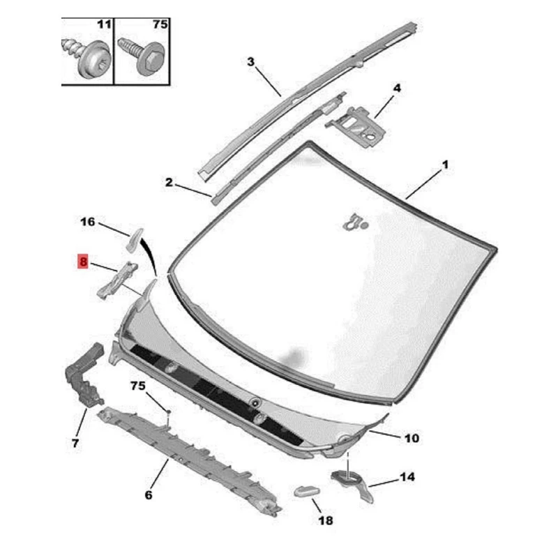 

1Pair Front Hood Foam Sponge Gasket 9808245080 9808244980 For Peugeot T93 308S 408 2014-2020 Engine Room Buffer Cotton Parts