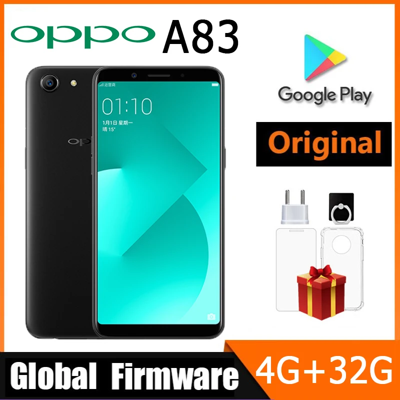 Фото Б/у смартфон Oppo A83, глобальная версия, 4G LTE, Android 7,1, с распознаванием лиц, 13-мегапиксельная камера, MTK6763T №1