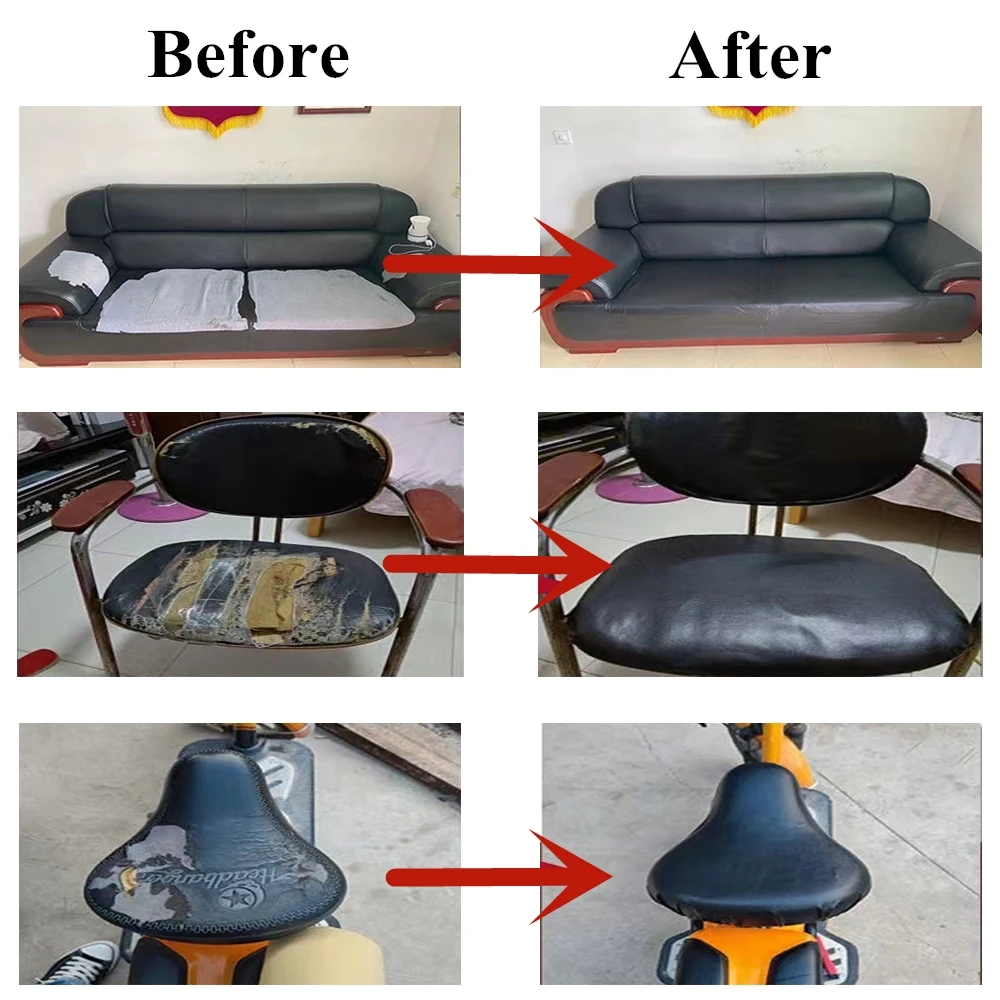 Pelle autoadesiva per la riparazione del divano Patch mobili tavolo sedia Sticker borsa sedile scarpa letto Fix riparare pelle di cuoio artificiale PU