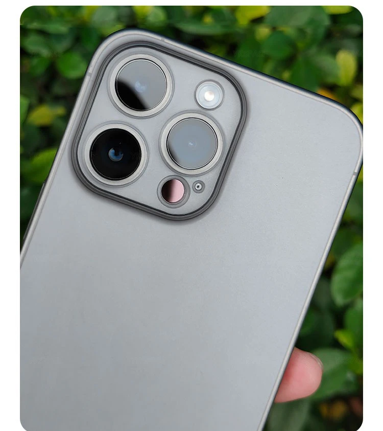 Bunte 0,3 mm ultradünne, matte Hülle für iPhone 17 Air 16 15 14 13 12 Mini 11 Pro X XS Max XR durchscheinende harte Handyhülle – Detail 29