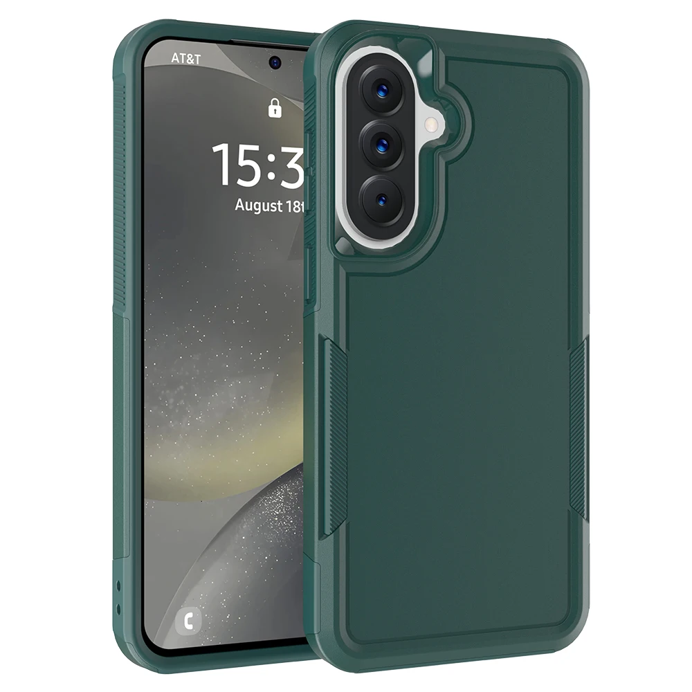 Heavy Duty Armor Shockproof Phone Case with TPU Frame and Hard Plastic Protective Cover