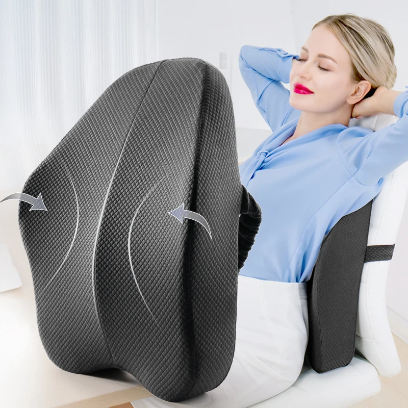 Cojín de espuma viscoelástica para soporte Lumbar, almohada