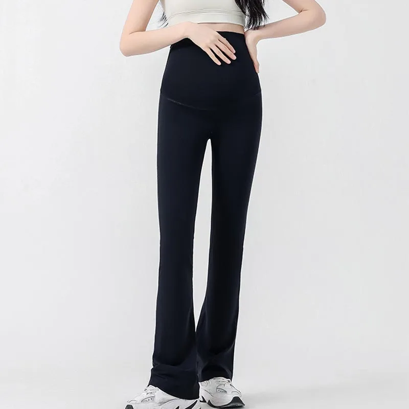 Maternity Leggings Pregnant Women Yoga Flared High-waisted Trousers Pregnancy Clothes Maternity Yoga Flared Pants