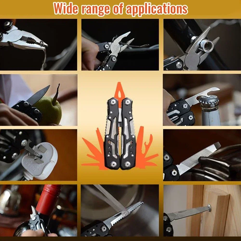 Folding Knife Pliers Stainless Steel Multi-tool Outdoor Combination Portable