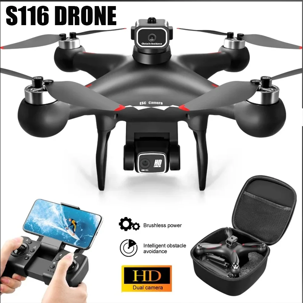 

2024 New S116 MAX Drone 4K WIFI FPV Camera 360° Obstacle Avoidance Brushless Motor RC Quadcopter Mini Dron Toys for children