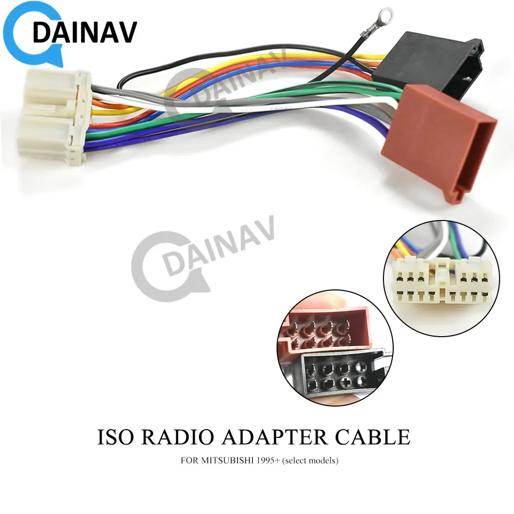 

12-117 ISO радиоадаптер для MITSUBISHI 1995 + (выбранные модели), жгут проводов, соединитель, штекер кабеля