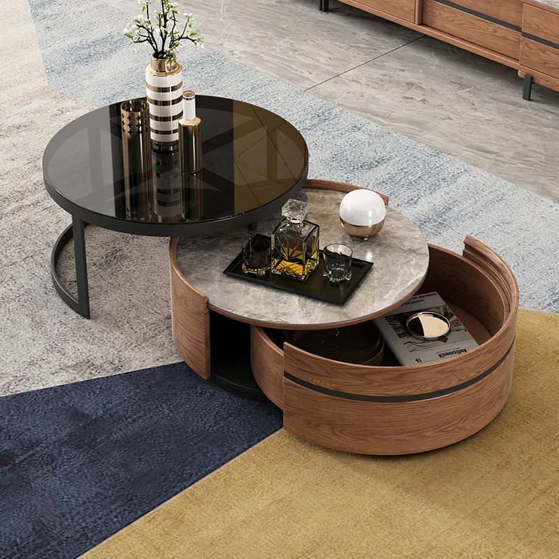 

Кофейный столик, шкафчик для телевизора, современный минималистичный Многофункциональный чайный столик в скандинавском стиле для маленькой квартиры, гостиной