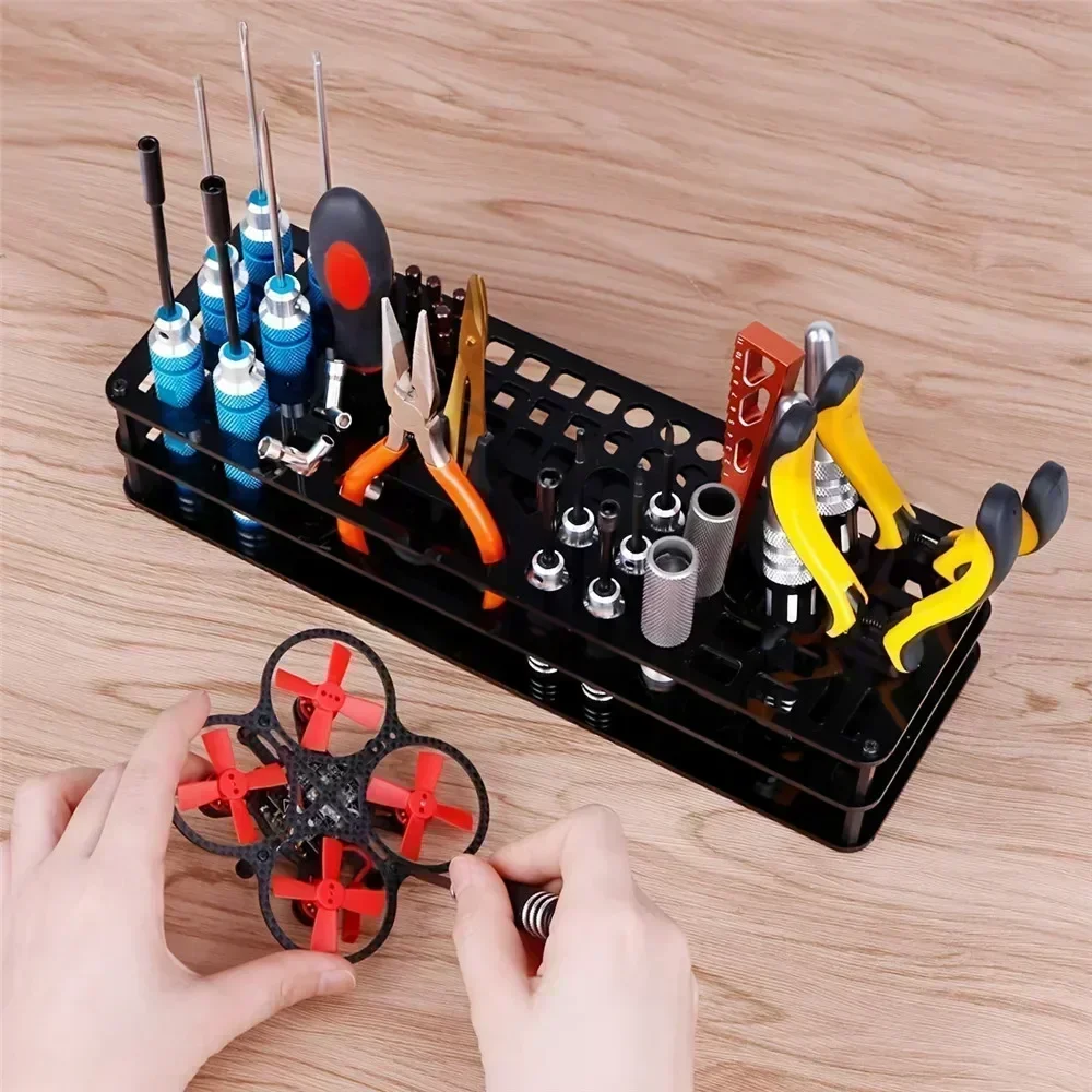 Tool Storage Rack Screwdriver Organizers Holder Hex Cross Screw Driver RC Tools Kit Hardware Toolbox for Workshop Accessories 2