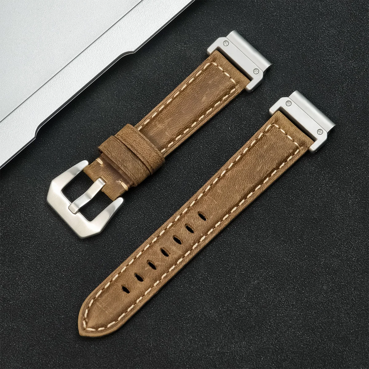 Premium Genuine Leather Quickfit Watchband Strap – 26mm & 22mm
