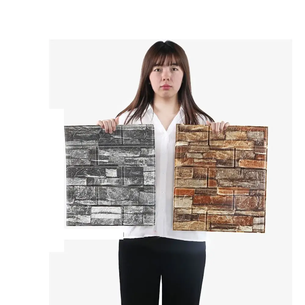 Waterproof Foam Brick Wallpaper for Home Decor