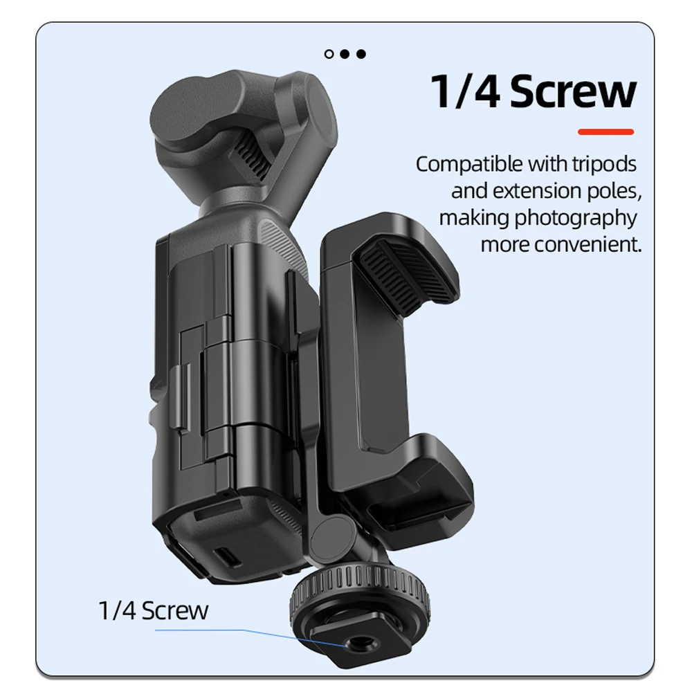 Phone Holder Teleprompter DJI Pocket 3 Camera Live Streaming Bracket Expansion Adapter Frame action camera accessories camera accessories