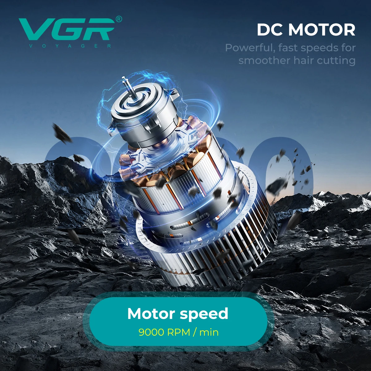 VGR ماكينة حلاقة احترافية ماكينة قص شعر لاسلكية ما...