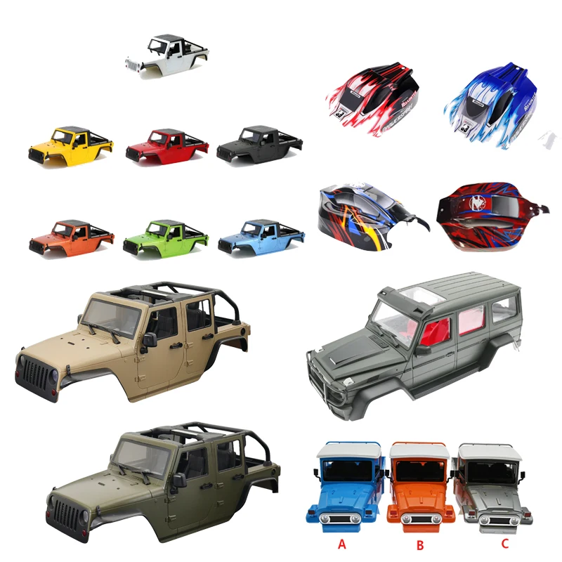 

RCGOFOLLOW 12.3inch 313mm Wheelbase Body Car Shell for 1/10 RC Crawler Axial SCX10 & SCX10 II 90046 90047 Jeep Wrangler