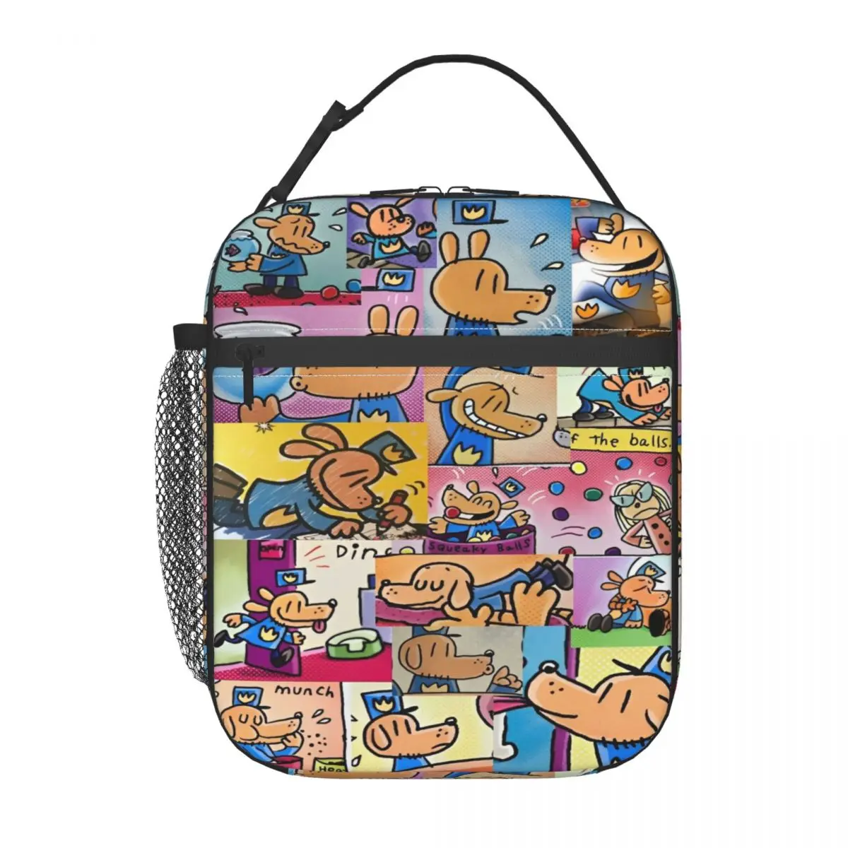 Dog Man Merch Insulated Lunch Bag For Outdoor Storage Food Boxes Reusable Cooler Thermal Lunch Boxes