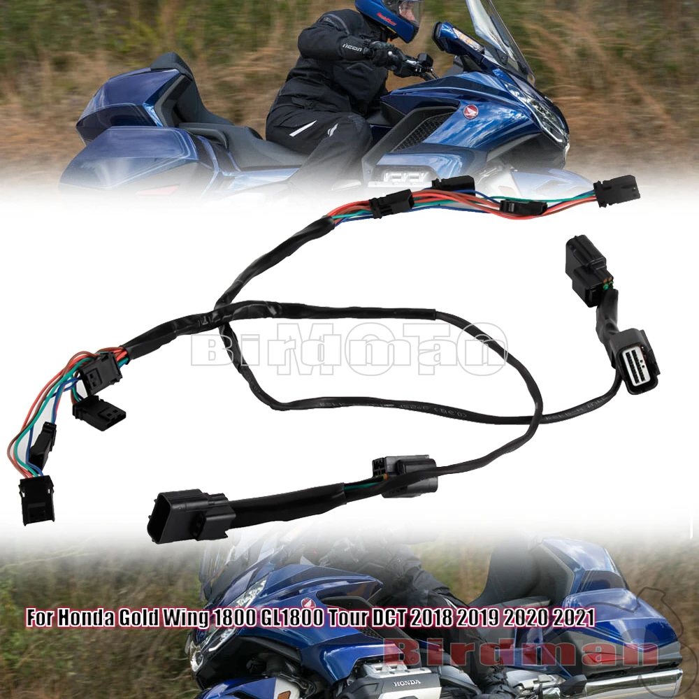 

Motorcycle Turn Signal Running Lamp Wire Adapter Plug Connector For Honda Gold Wing Goldwing GL1800 Tour DCT Airbag 2018-2021
