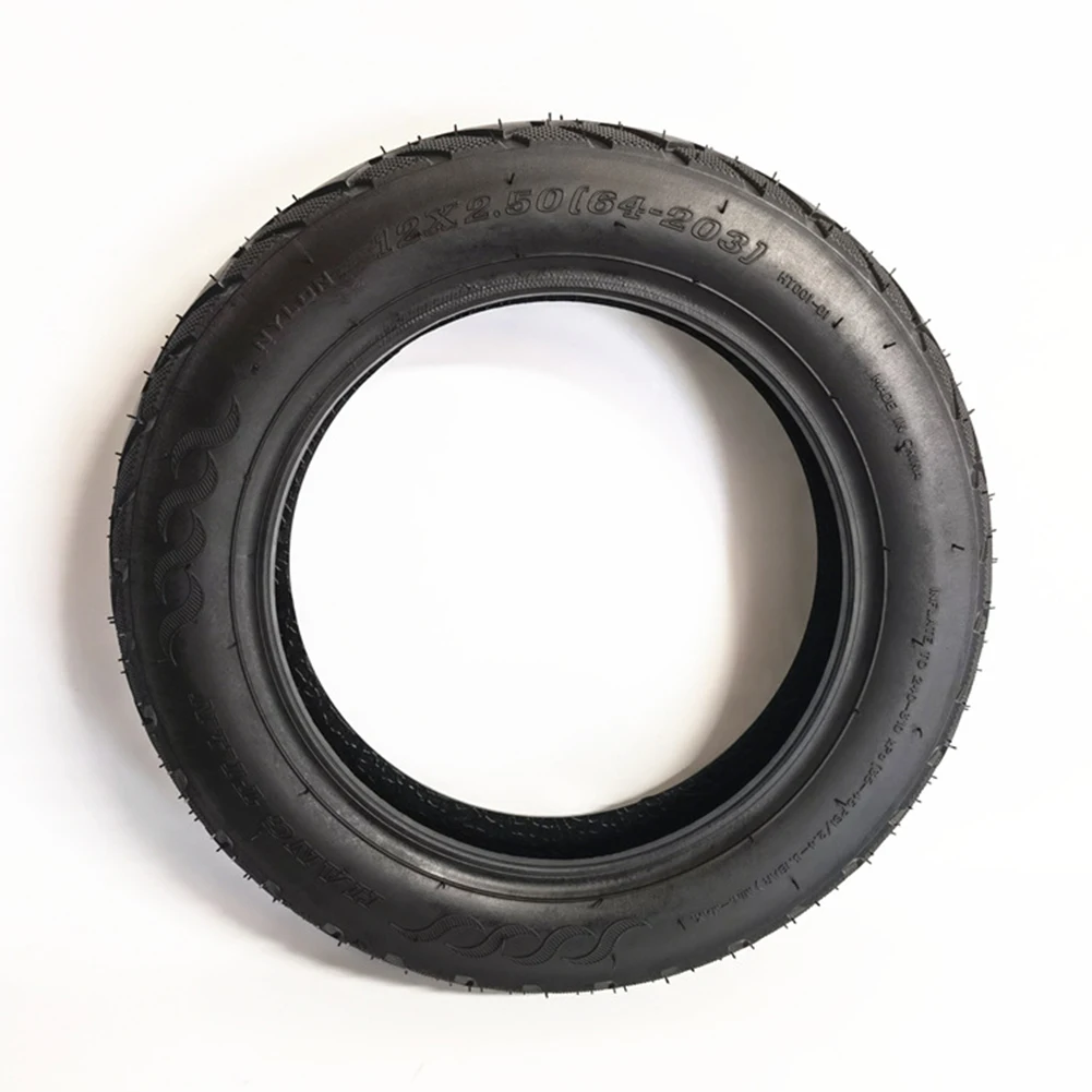 

12 Inch Tubeless Tyre 12x2.50(64-203) For E-Bike Scooter 12x2.50 Tire Rubber Tyre Durable Electric Bicycle Cycling Accessories