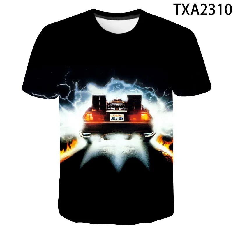 

Футболка с 3D принтом «Назад в будущее»