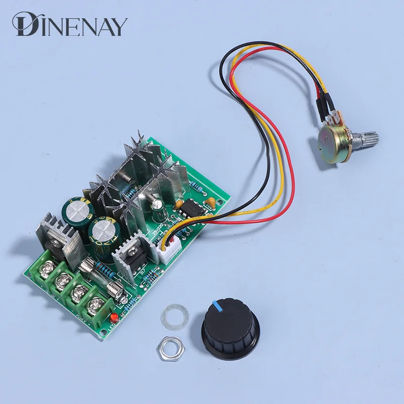 PWM DC10-60V 모터 속도 제어 조절기, 모터 속도 제어기 스위치, 전류 전압 조절기, 고전력 드라이브 모듈, 20A